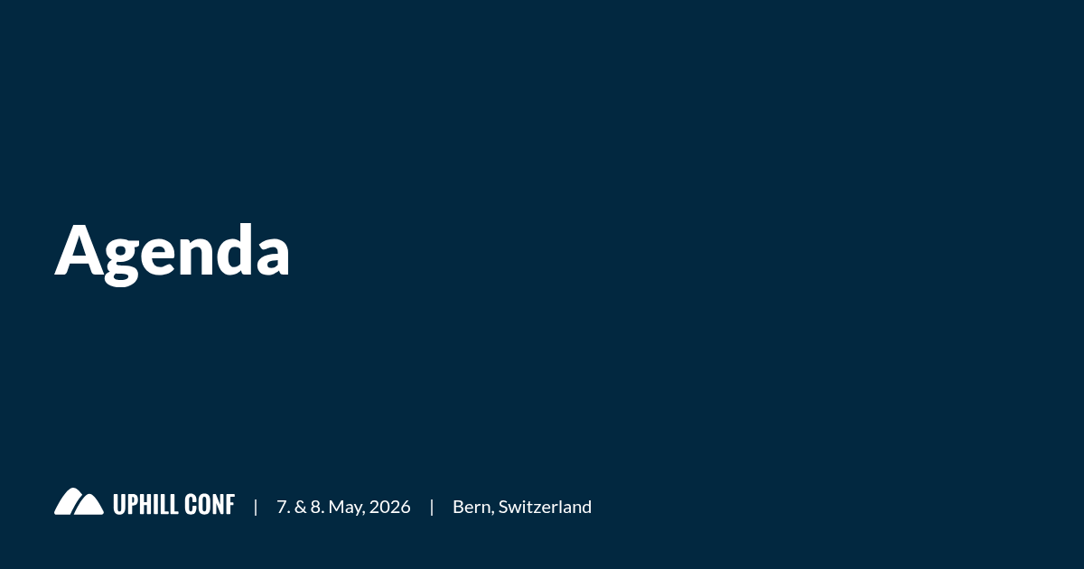 Agenda | Uphill Conf